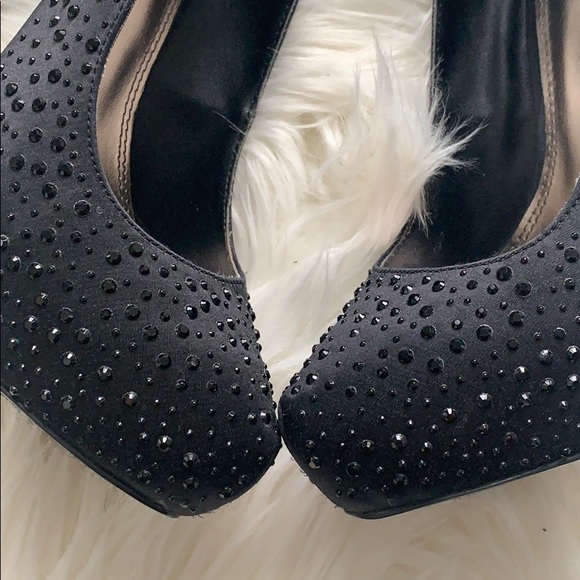 BAKERS Satin Rhinestone Pumps - Picture 5 of 10